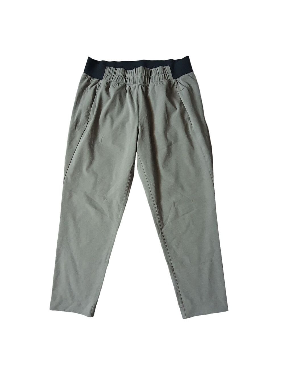 Prana Pants Womens M Gray Pull on Stretch Waist Pants Outdoors Active Pant Comfy